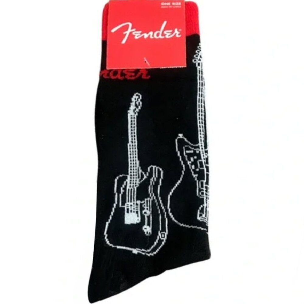 Mens Fender Guitar Crew Socks